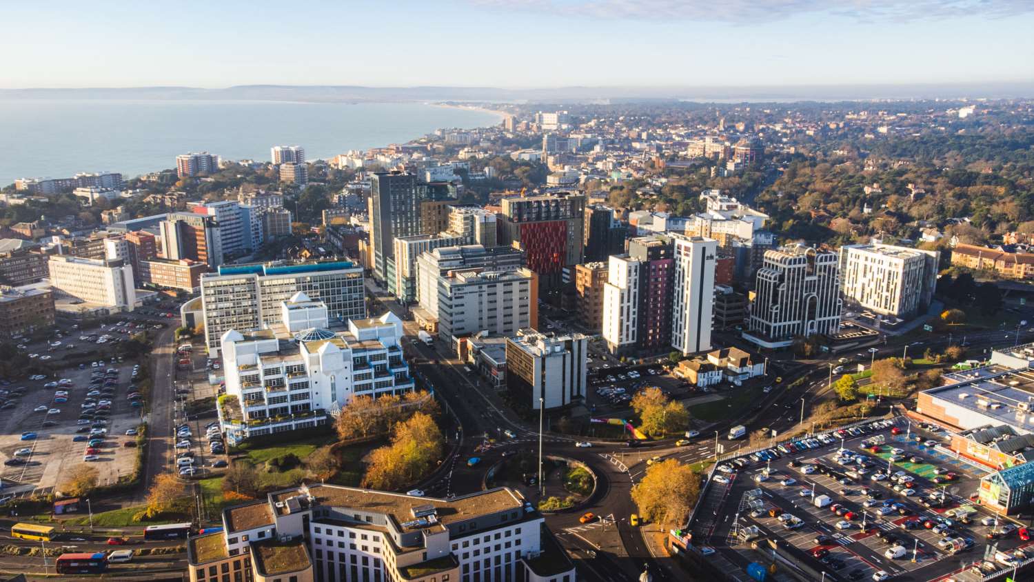 Aerial shot of Lansdowne District 